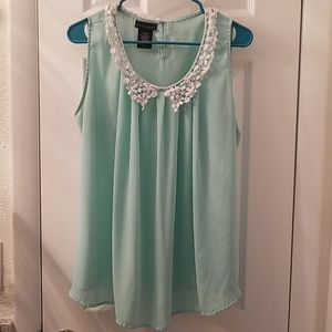 Flowy mint green tank